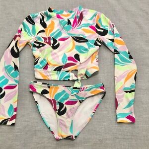 Endless Waves Junior’s Colorful 2-Piece Swimsuit Size 3-5 (S)